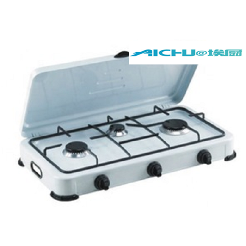 3 Burners Restaurant Portable Natural Gas Stove